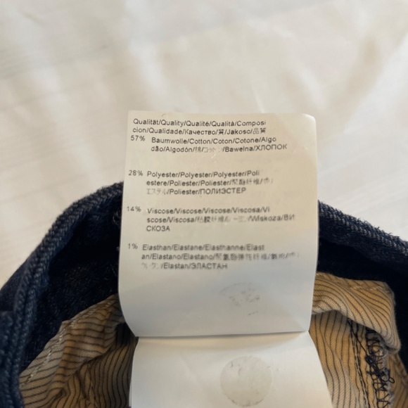 Hugo Boss orange casual Slim Fit pants Grey cotton blend double pockets 34R - Picture 3 of 4